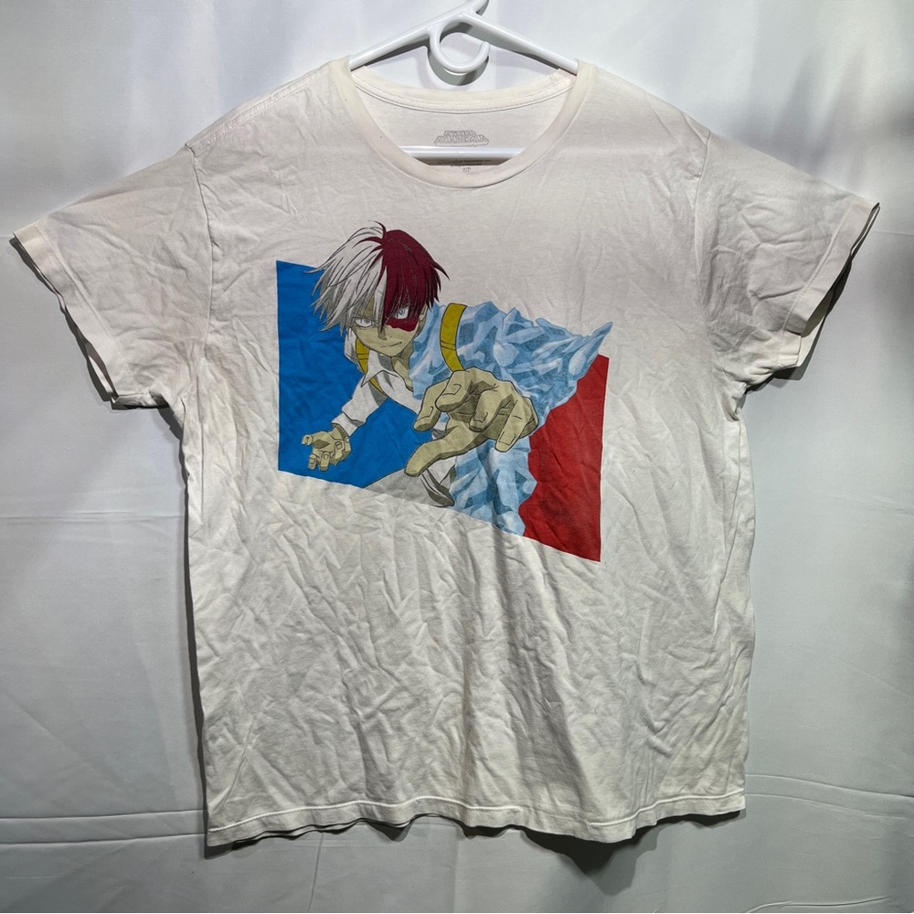 Anime Cartoon Character My Hero Academia Adult Graphic Tee Size XL.